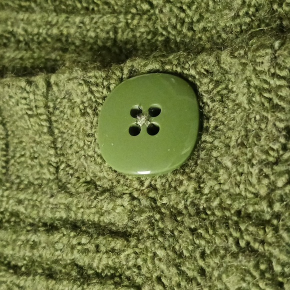 Apt. 9 Cardigan Hoodie Sweater Green Size PL - Picture 4 of 15